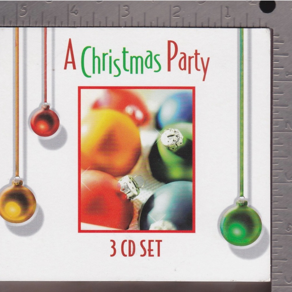 Christmas Party CD Set with Colorful Ornaments Music